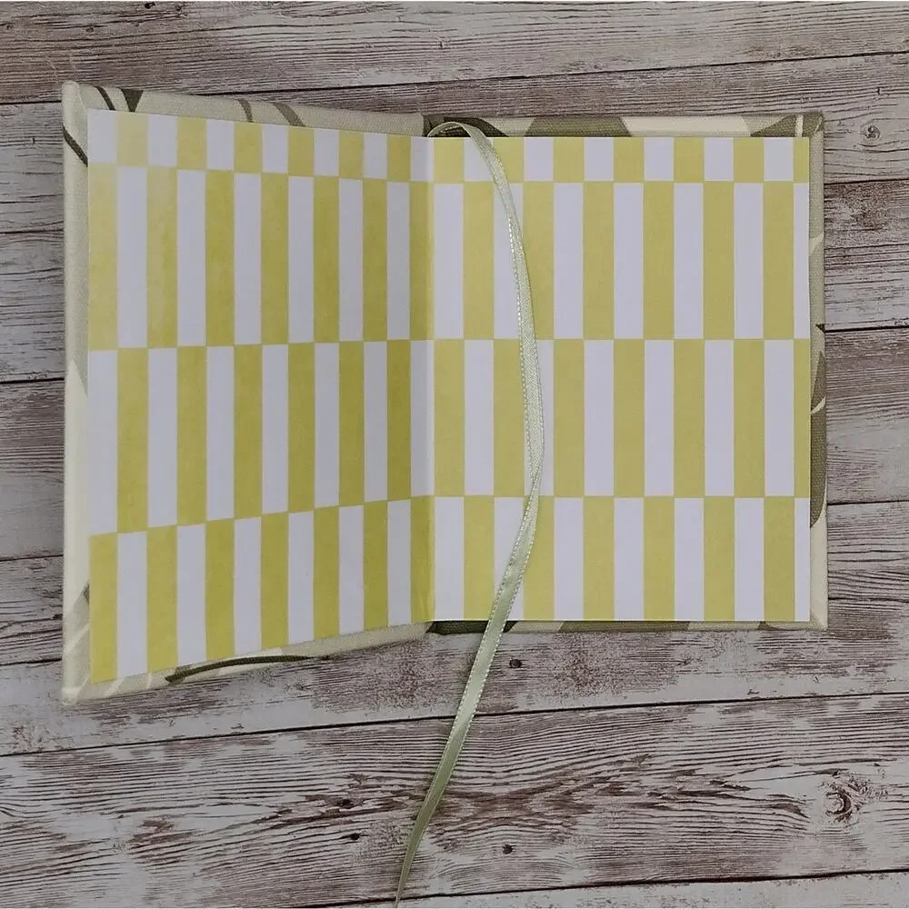 Grey Fabric Cover Journal, Repurposed Book Journal, Rebound Book Notebook